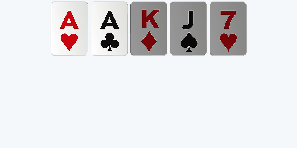 One pair example under basic poker rules – Poker for Beginner